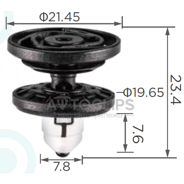 Клипса VW Audi 3CN 868 243 по низким ценам